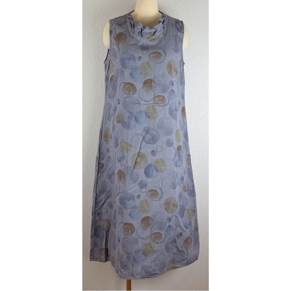 Click Dresses & Skirts - CLICK by Color Me Cotton 100% Linen Sleeveless with Pockets Dress, size Large